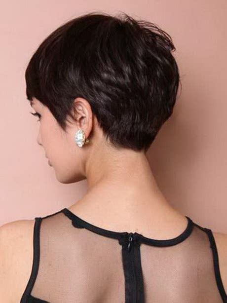 images of short haircuts front and back|pixie haircut back view pictures.